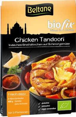 Beltane 3x Beltane Biofix Chicken Tandoori, vegan, glutenfrei, lactosefrei 21,5g