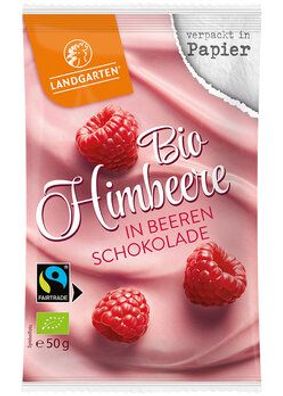 Landgarten 3x Bio FT Himbeere in Beeren-Schokolade 50g 50g