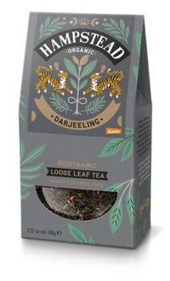 Hampstead Tea 3x Organic Demeter Darjeeling Leaf Tea Pouch 100g