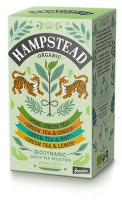 Hampstead Tea Organic Green Tea Selection 40g