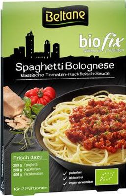 Beltane 3x Beltane Biofix Spaghetti Bolognese, vegan, glutenfrei, lactosefrei 27g