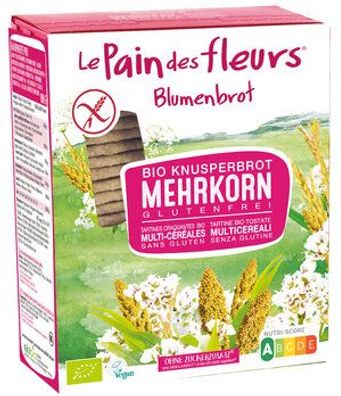 Blumenbrot - Le Pain des Fleurs 6x Bio Knusperbrot Mehrkorn 150g