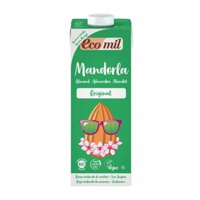 EcoMil EcoMil Bio Mandeldrink Original zuckerarm (mit Agavendicksaft)) 1l