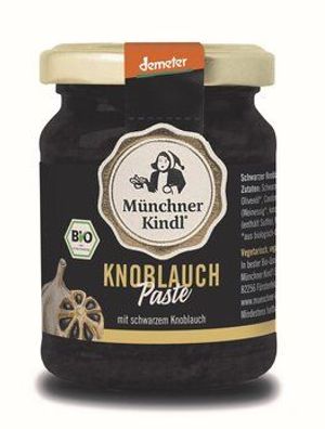 Münchner Kindl Senf schwarze Knoblauch Paste Demeter 125ml