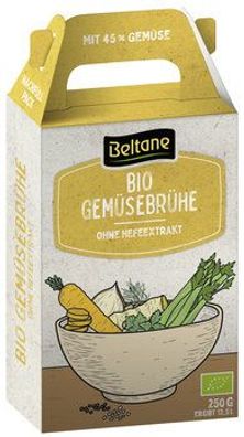 Beltane 6x Beltane Gemüsebrühe Nachfüllpackung, vegan, glutenfrei, lactosefrei 250g