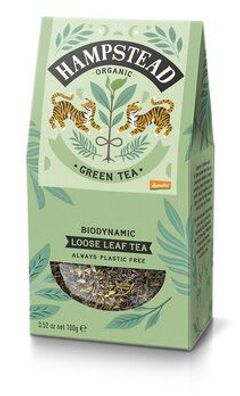 Hampstead Tea Organic Demeter Green Tea Pouch 100g