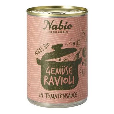 Nabio 3x Nabio Ravioli in Gemüse-Tomatensauce 400g