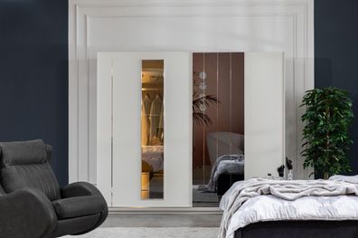 Schrank Luxus Schränke Kleiderschrank Holz Möbel Schlafzimmer 250cm