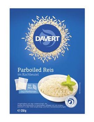 Davert 6x Parboiled Reis im Kochbeutel 250g 250g