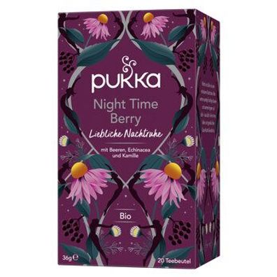 Pukka Pukka Bio-Kräutertee Night Time Berry, 20 Teebeutel 20 x 1,8g