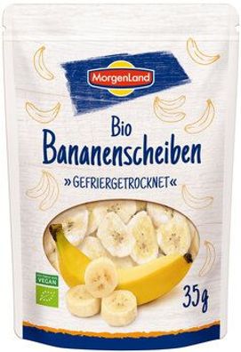 MorgenLand 6x Bio Bananenscheiben gefriergetrocknet 35g