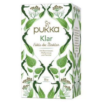 Pukka 3x Pukka Bio-Kräutertee Klar, 20 Teebeutel 20 x1,8g