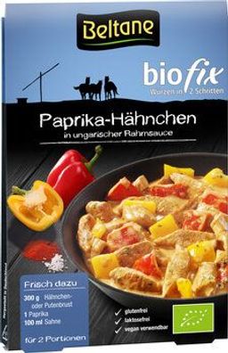 Beltane 6x Beltane Biofix Paprika Hähnchen, vegan, glutenfrei, lactosefrei 19,2g