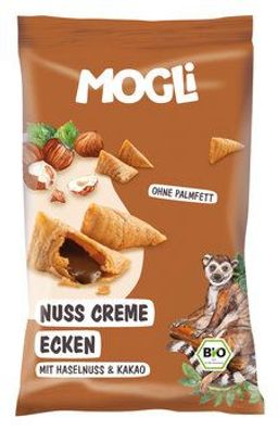 MOGLi Naturkost GmbH 3x Bio Nuss Creme Ecken mit Haselnuss und Kakao 30g