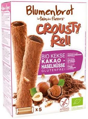 Blumenbrot - Le Pain des Fleurs 3x Crousty Roll Kakao Haselnussfüllung 125g