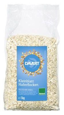 Davert 3x Kleinblatt Haferflocken Bioland, 1kg 1kg