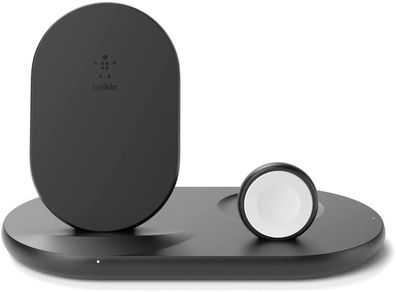 Belkin 3-in-1 Wireless Ladestation iPhone Apple Watch AirPods schwarz