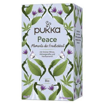 Pukka 6x Pukka Bio-Kräutertee Peace, 20 Teebeutel 20x1,5g