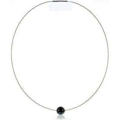 Luna-Pearls - 216.0653 - Halsreif - Stahlband - Tahiti-Zuchtperle 11-12mm