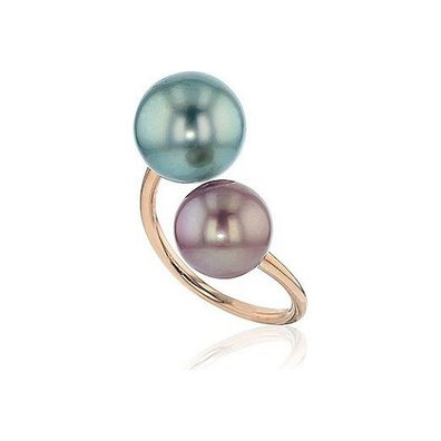 Luna-Pearls - 008.0515 - Ring - 585 Roségold - Tahiti-Zuchtperle 11-12 mm