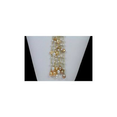 Luna-Pearls - 530.1190 - Collier - 925 Silber gelbvergoldet