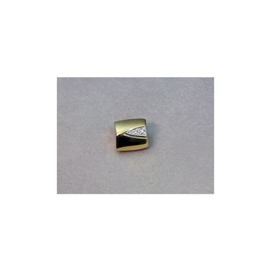 Luna-Pearls - WS4 - Bajonettschließe - 750/ -Gelbgold hochglanzpoliert - 10mm