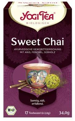 Yogi Tea®, Yogi Tea GmbH 6x Yogi Tea® Sweet Chai Bio 17x2,0g