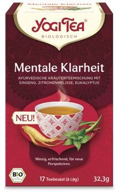 Yogi Tea®, Yogi Tea GmbH Yogi Tea® Mentale Klarheit Bio 17x1,9g