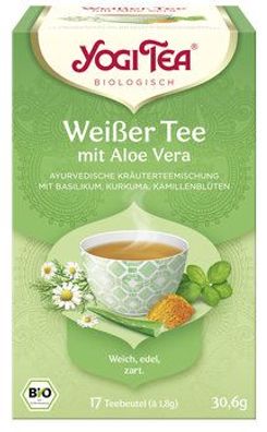 Yogi Tea®, Yogi Tea GmbH 6x Yogi Tea® Weißer Tee mit Aloe Vera Bio 17x1,8g