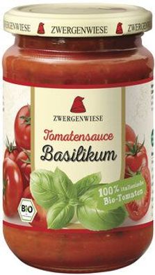 Zwergenwiese Tomatensauce Basilikum 340ml