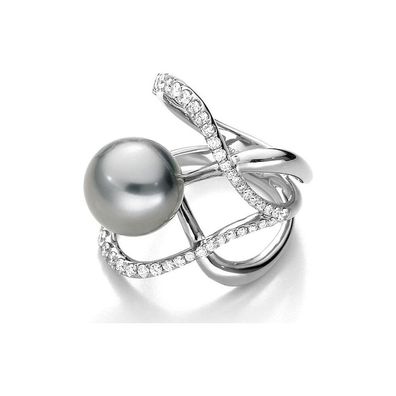 Luna-Pearls - 005.0998 - Ring - 750 Weißgold - Tahiti-Zuchtperle 11.5-12mm
