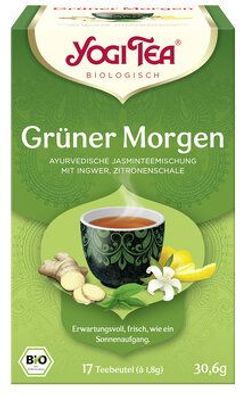 Yogi Tea®, Yogi Tea GmbH 6x Yogi Tea® Grüner Morgen Bio 17x1,8g