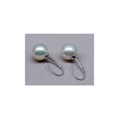 Luna-Pearls - O166 - Ohrhänger - 750 Weißgold - Südseeperlen 13,5mm - 3.7cm