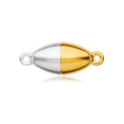 Luna-Pearls - HS1115 - Magnetschließe Olive - 925 Silber teilvergoldet