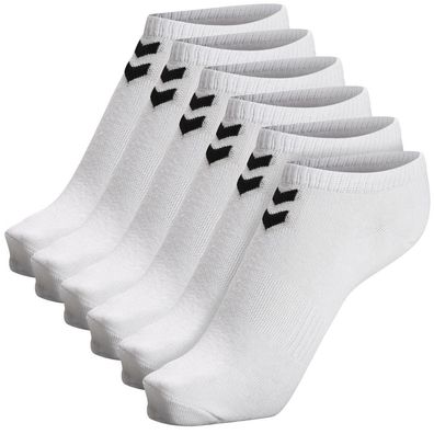HUMMEL Chevron Ankle Socks 6er Pack (6 Paar Socken!) Weiß NEU