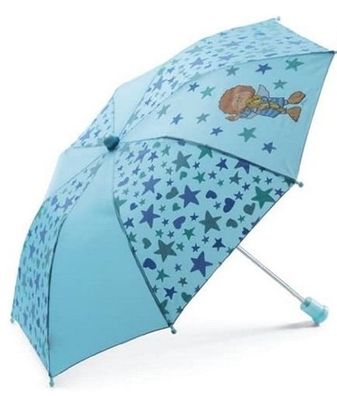 Nici 29524 Regenschirm Little Wingels - Engel Leon hellblau Kinderregenschirm