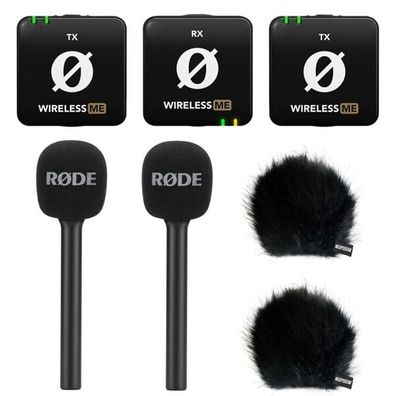 Rode Wireless ME Dual Funk-Mikrofon Interview Set 2 BK