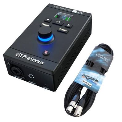 Presonus Revelator io44 USB-C Audio-Interface mit XLR-Kabel