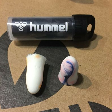 HUMMEL 5er Set Soft-Geräuschschutzstöpsel paarweise in verschließb. Dose NEU