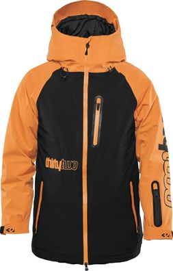 Thirtytwo Kids Snow Jacke Youth Grasser Insulated Jacket black/ orange - ...