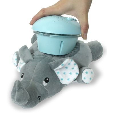 Nachtlicht Dreamy Elephantled 32 cm Grau/ Blau für kinder