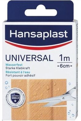 Hansaplast Universal Wasserdichtes Pflaster 1m x 6cm