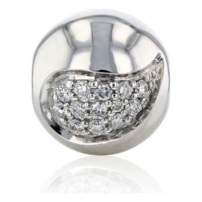 Luna-Pearls - 656.0929 - Kugel-Wechselschließe - 925 Silber rhodiniert - Zirkonia