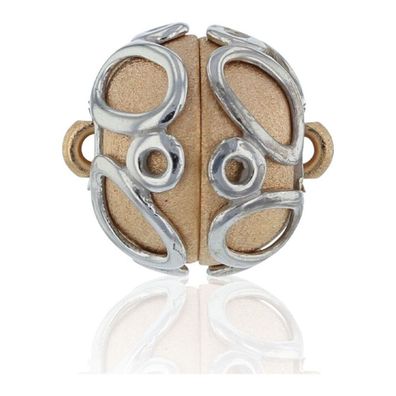 Luna-Pearls - 667.0155 - Magnetschließe - 925 Silber rosévergoldet - 13mm