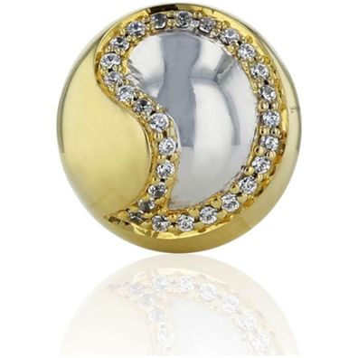 Luna-Pearls - 656.0928 - Kugel-Wechselschließe - 925 Silber teilvergoldet - 13mm