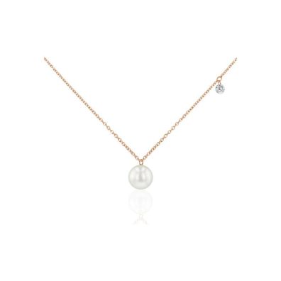 Luna-Pearls - 214.0345 - Collier - 750 Rotgold - Diamant 0,06 ct. - 45cm