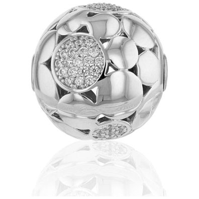 Luna-Pearls - 656.1015 - Kugel-Wechselschließe - 925 Silber rhodiniert poliert