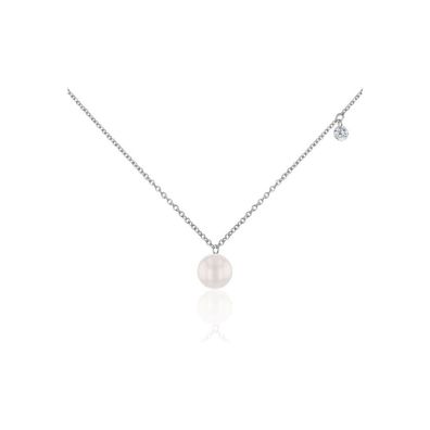 Luna-Pearls - 214.0344 - Collier - 750 Weißgold - Diamant 0,06 ct. - 45cm