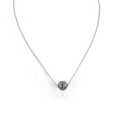 Luna-Pearls - 216.0617 - Collier - 925 Silber rhodiniert - Tahiti-Zuchtperle - 45cm
