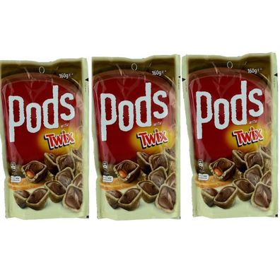 Mars Pods Twix Schokolade Triple Pack 3x160 g
